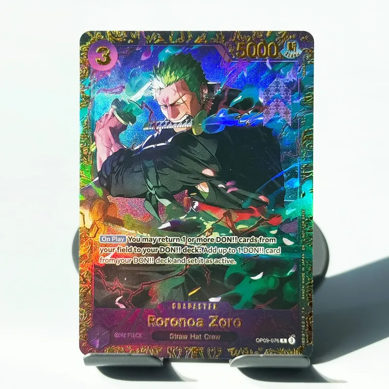 One Piece Roronoa Zoro Series Set Championship Treasure Cup Promo Anime Collectibles DIY Replica Cards Texture Card — image 5