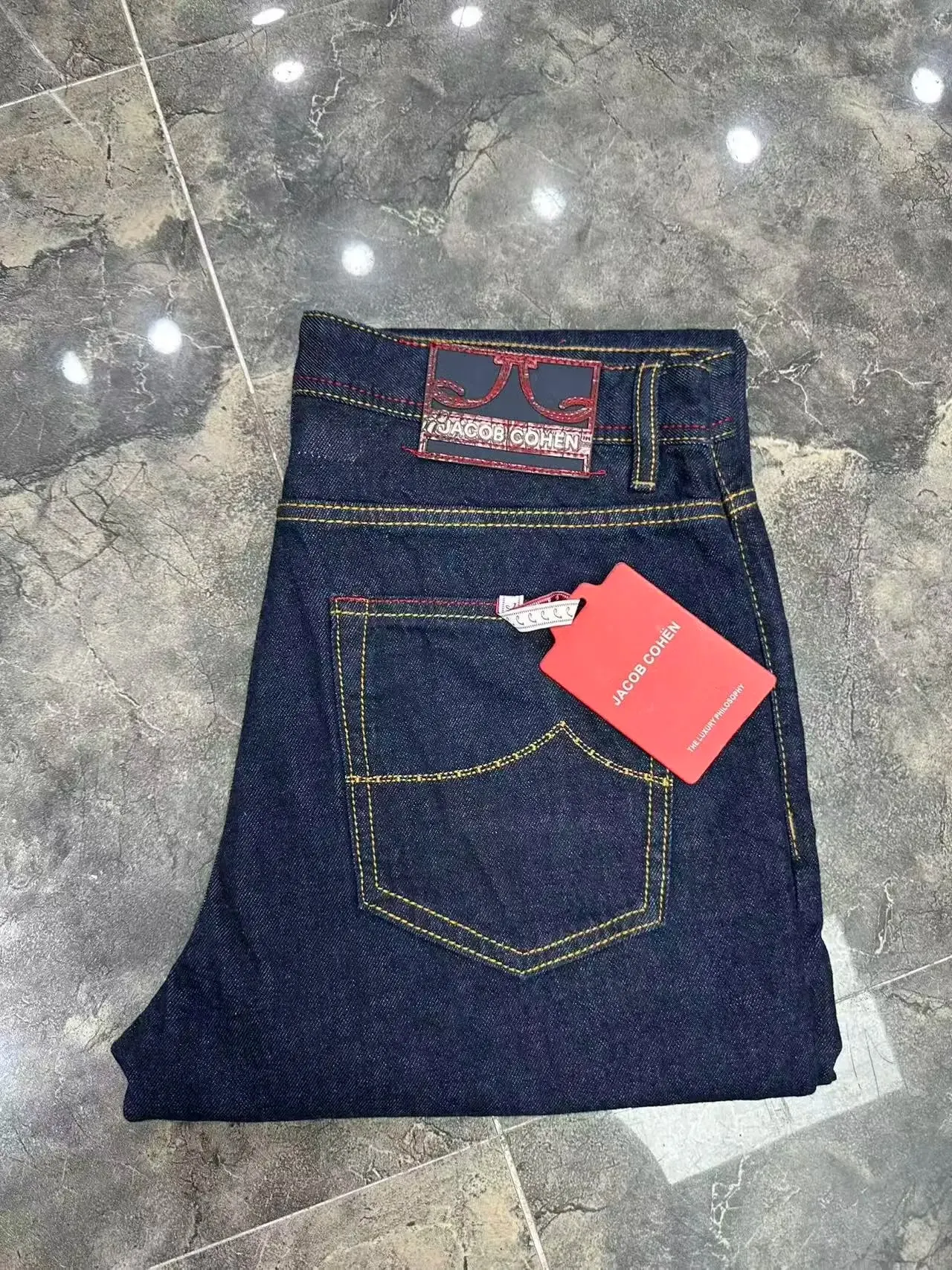 Jeans Thick Cotton Men 2026 Autumn Winter new elasticity comfortable business quality straight Big size 29-40 long Pants — image 8