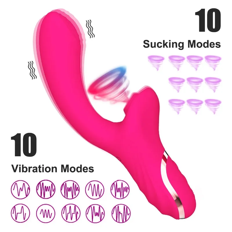 Sucking Vibrator Sex Toys for Women Vibrating Finger Massager with Suction Vibration Clitoral G Spot Stimulation Adult Products — image 10