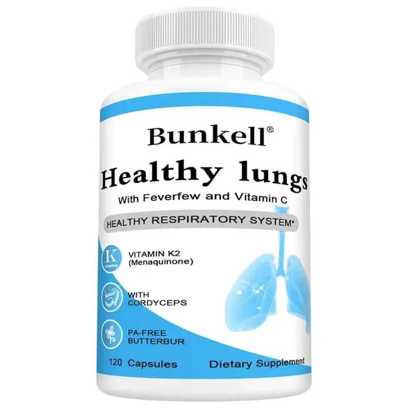 Lung Health Capsules with Vitamin C Balance Respiratory System and Skin Support Superior Respiratory Defense Bronchial Health