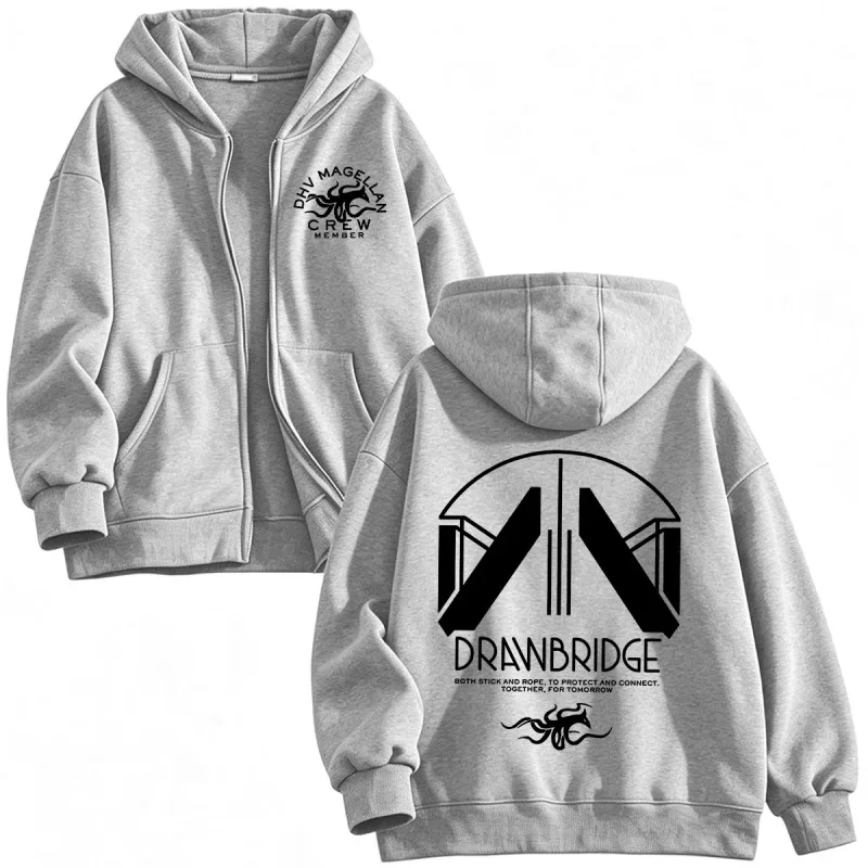 DHV MAGELLAN Crew Member Game DEATH STRANDING 2 on The Beach Zipper Hoodies Men Women Clothing Zip Up Hooded Sweatshirts Jackets — image 6