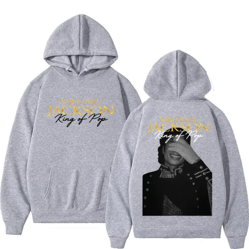 Michael Jackson King of Pop Hip Hop Style Hoodies Men Women Harajuku Streetwear Vintage Sweatshirt High Quality Fleece Pullovers — image 6