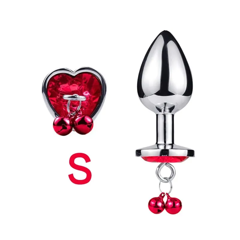 3 Sizes Metal Bell-shaped Anal Plug Traction Chain Anal Massage Prostate Stimulation Massage Tools Adult Sex Toys For Couples