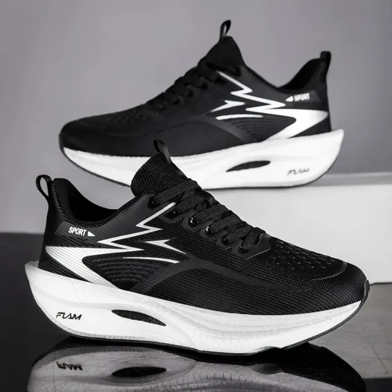 2026Men Casual Sport Shoes Breathable Lightweight Sneakers Outdoor Mesh Black Running Shoes Athletic Jogging WoMen Walking Shoes — image 3