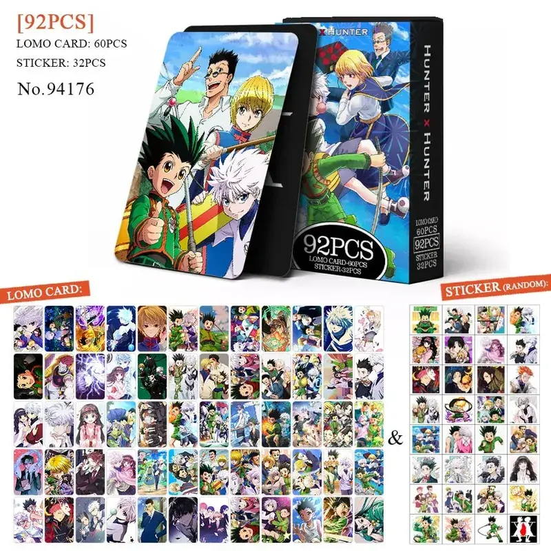 Tarjeta postal de Anime Attack on Titan Lomo, juguete Haikyuu boticario diarios Honkai Star Rail, tarjetas de colección con pegatinas de regalo — image 31
