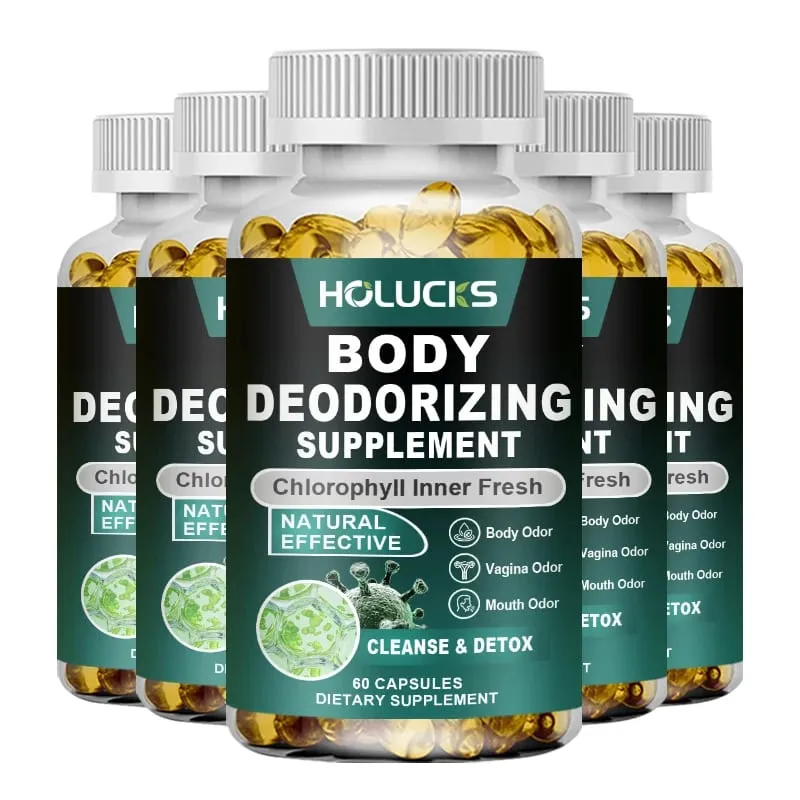 Chlorophyll Capsules Supplement Body Deodorizing & Internal Cleanse Support Digestion Gut & Skin Health Energy Boost — image 9