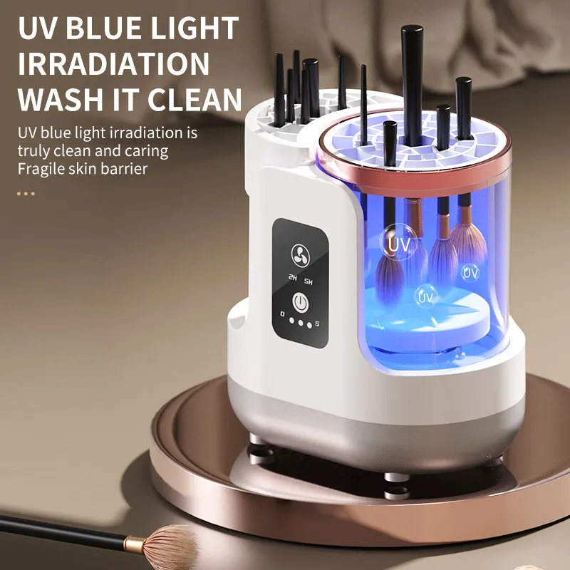 3 IN 1 USB Electric Makeup Brush Cleaner Machine Automatic Quick-Drying Portable Cosmetic Brush Cleaning And Drying Tools
