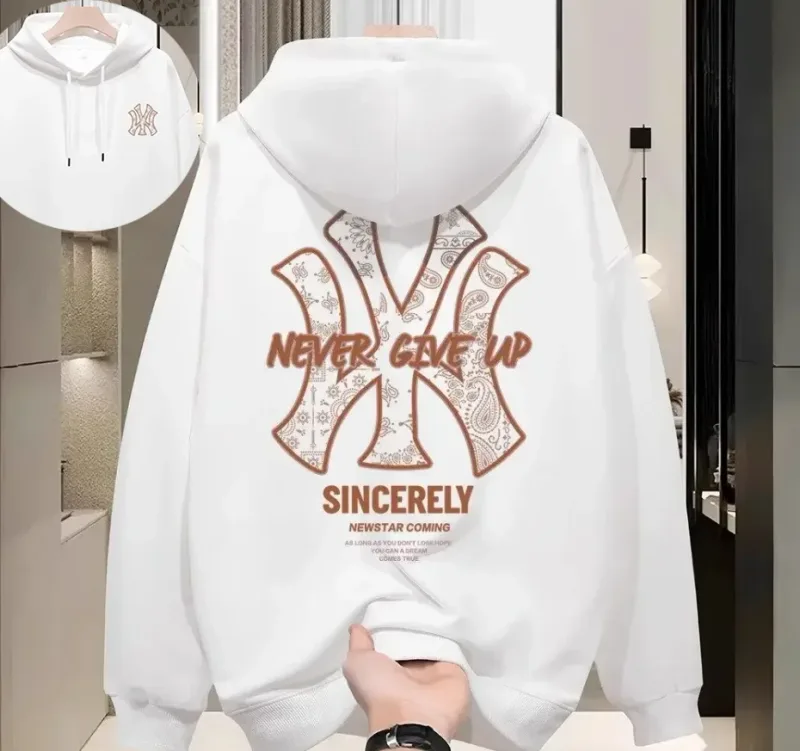 2026 Couple Collection - New Men's Hoodie for Autumn_Winter - American Retro Style — image 4
