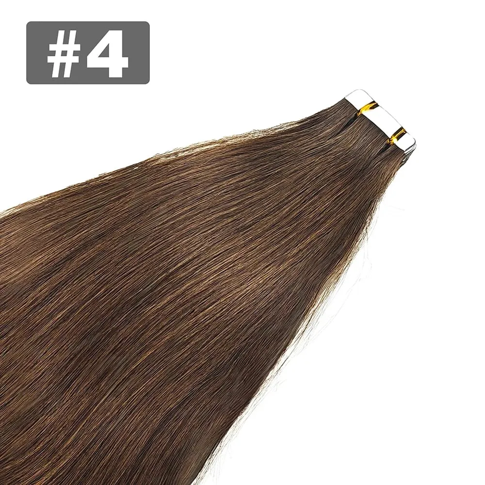 Straight Tape In Hair Extensions Natural Black 26 Inch Adhesive Invisible Brazilian Remy 100% Human Hair Tape Ins 50G/20Pcs/Pack — image 10