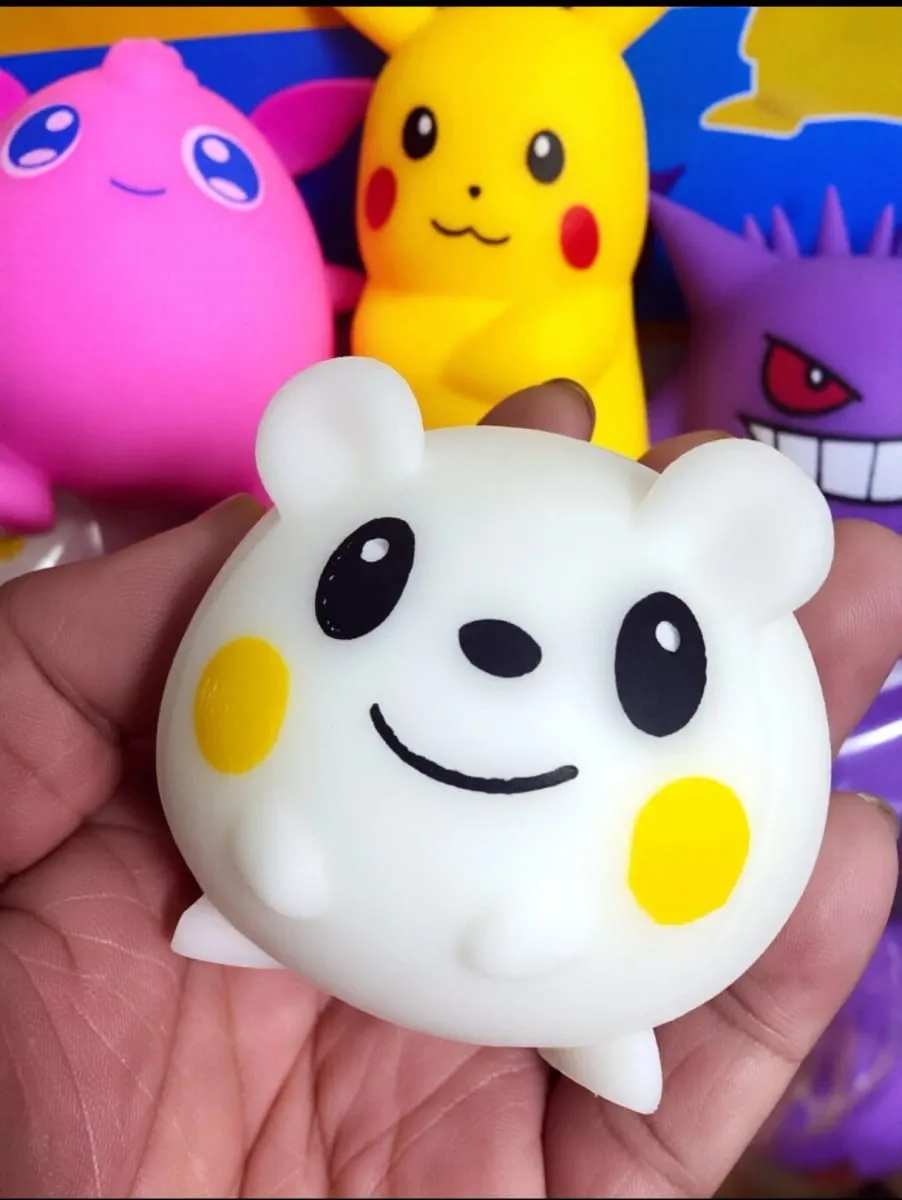 Cute Pokemon Cartoon Pikachu Squeeze Toy Rebound Pinch Music Suitable for Fans to Relieve Stress Knead Figurines Party Gift — image 4