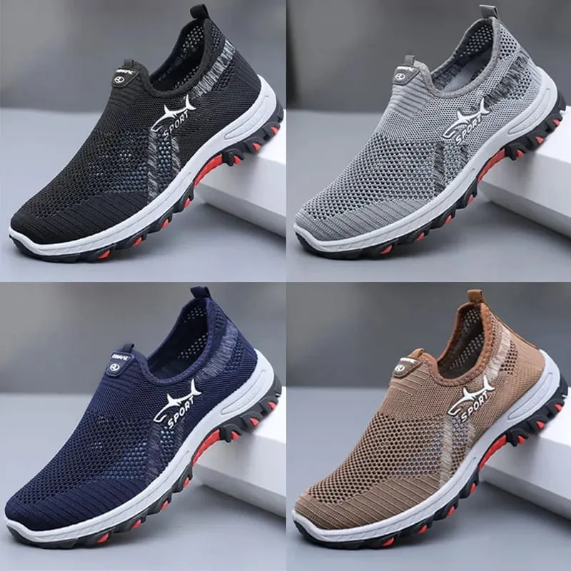 Men's Summer Mesh Shoes Breathable Lightweight Casual Sneakers Outdoor Walking Hiking Footwear 2026 New — image 4