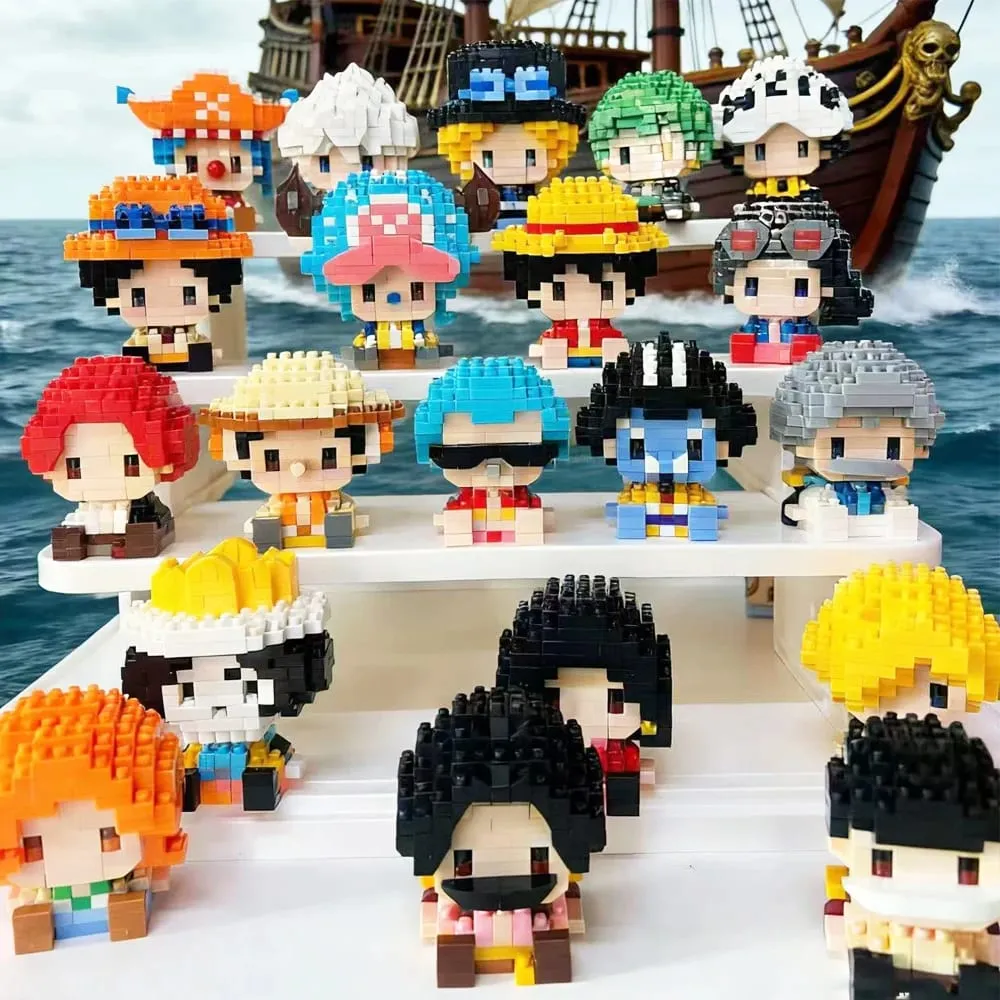 Anime Building Block Chopper Buggy Assembly Micro Building Block Zoro Robin Character Model Mini Bricks Figure Toys For Gift — image 3