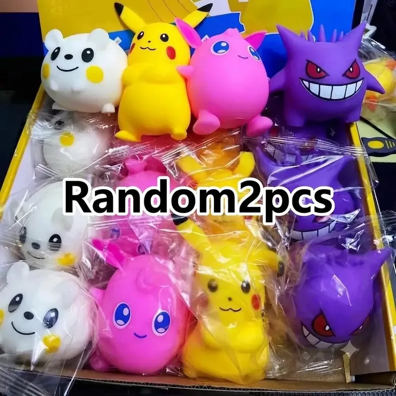 Cute Pokemon Cartoon Pikachu Squeeze Toy Rebound Pinch Music Suitable for Fans to Relieve Stress Knead Figurines Party Gift — image 7