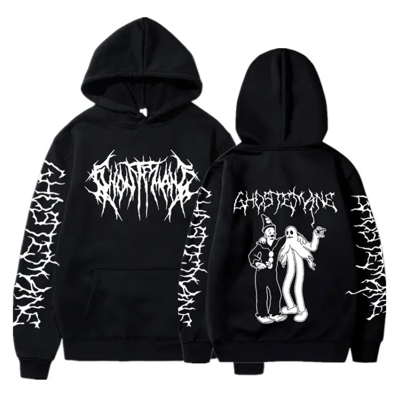 Ghostemane Double Sided Print Hoodie Men's Fashion Hip Hop Metal Rock Hoodies Gothic Oversized Sweatshirt Tracksuit Streetwear — image 12