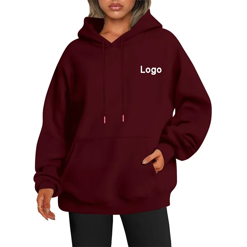 Customized Oversize Hoodies Women Fashion Printed Loose Long Sleeve Shoulder Drop Cuff Sweathsirts Streetwear Pullovers Sudadera — image 10