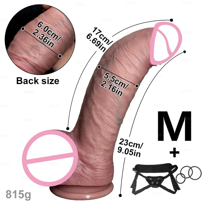 Thick Dildos Realistic Silicone Strapon Dildo Women Sex Toys G-spot Masturbation Big Penis Dick Strap on Anal Dildo Lesbian 18+ — image 11