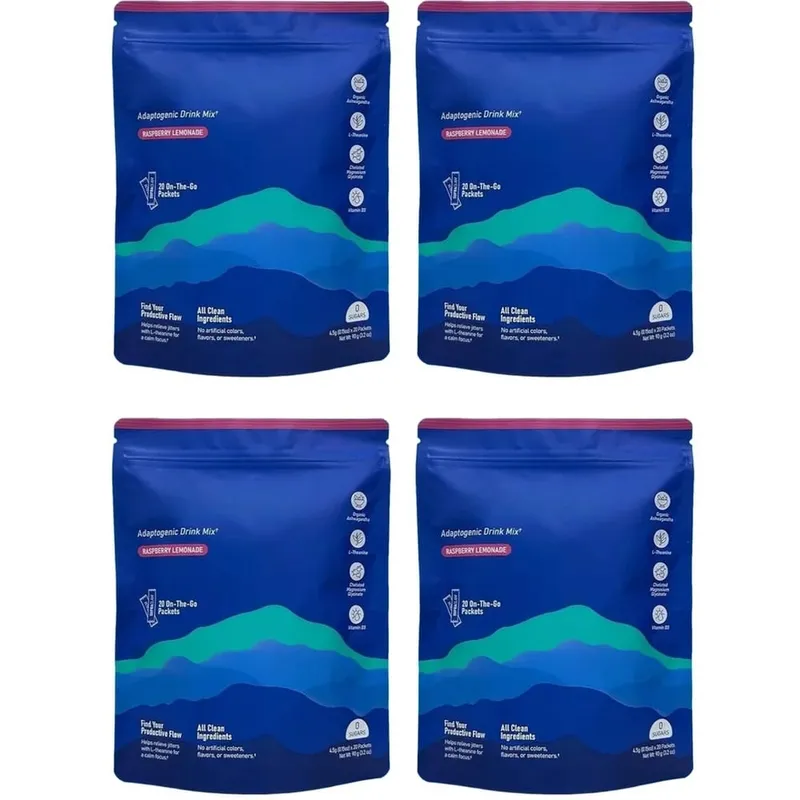 Calming Powder Drink Mix with L-Theanine Focus Memory Concentration & Cognitive Support Healthy Cortisol Balance 20 Packets — image 10