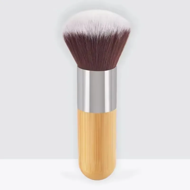 Bamboo Handle Foundation Brush Loose Powder Makeup Brushes Blush Contour Liquid Foundation Cream Professional Face Beauty Tools — image 8