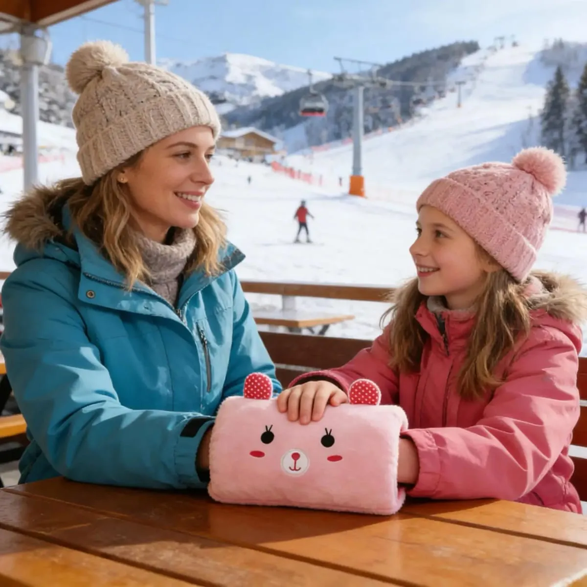 Creative Cushion Hand-Warming Plush Gift Plush Bunny Shape Hand Warmer Muff Throw Pillow For Kids Winter Travel Napping School