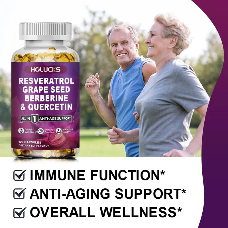 Resveratrol Supplement Boost NAD+ level Anti-Aging Immune Support Improve Metabolic Promote Overall Wellness — image 7