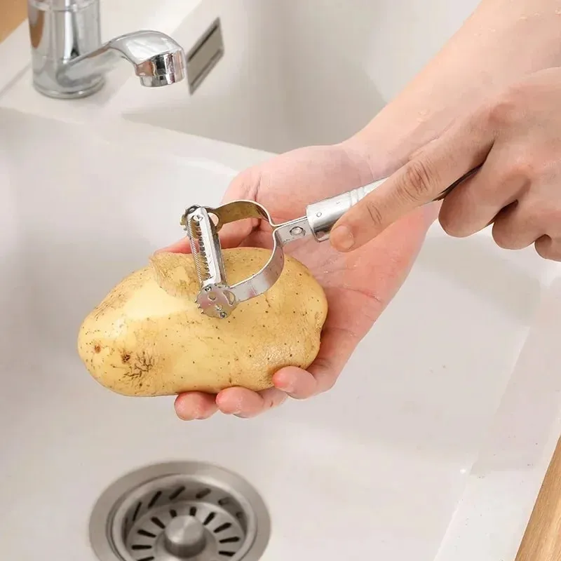1pc Kitchen Vegetables Fruit Peeler Vegetable Slicer High Quality Stainless Steel Potato Cucumber Carrot Grater Julienne Peeler — image 5