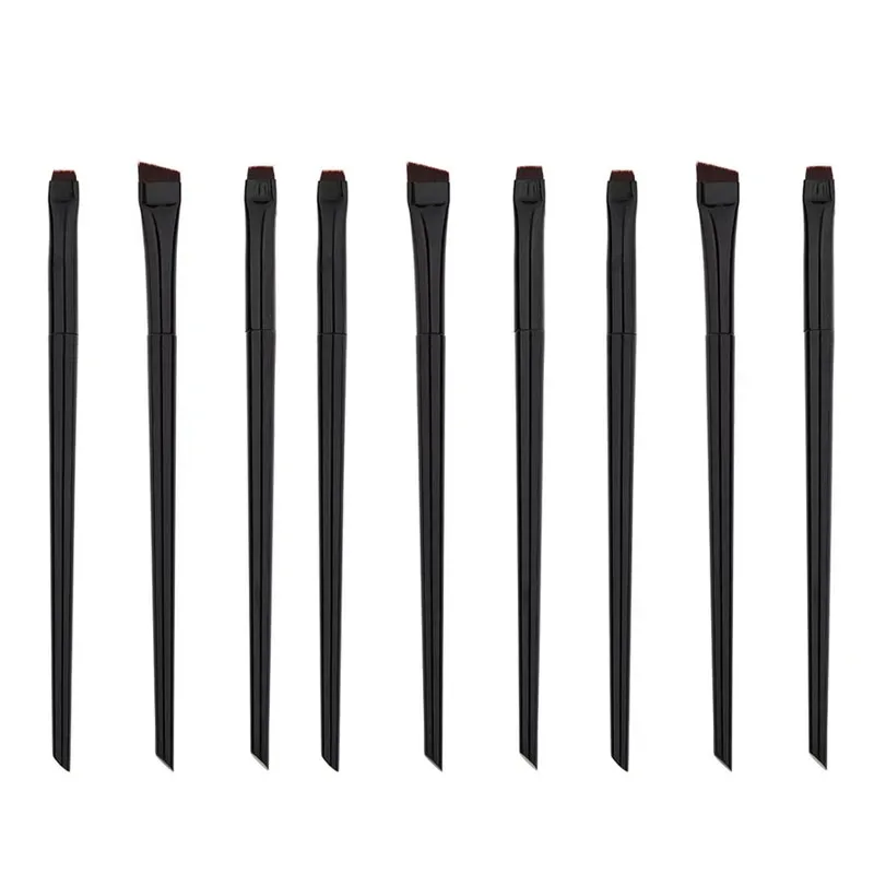 3/6/9/12Pcs Angled Eyeliner Brush Micro-Fine Tip for Brows & Cut Crease Vegan Professional Makeup Brushes — image 15