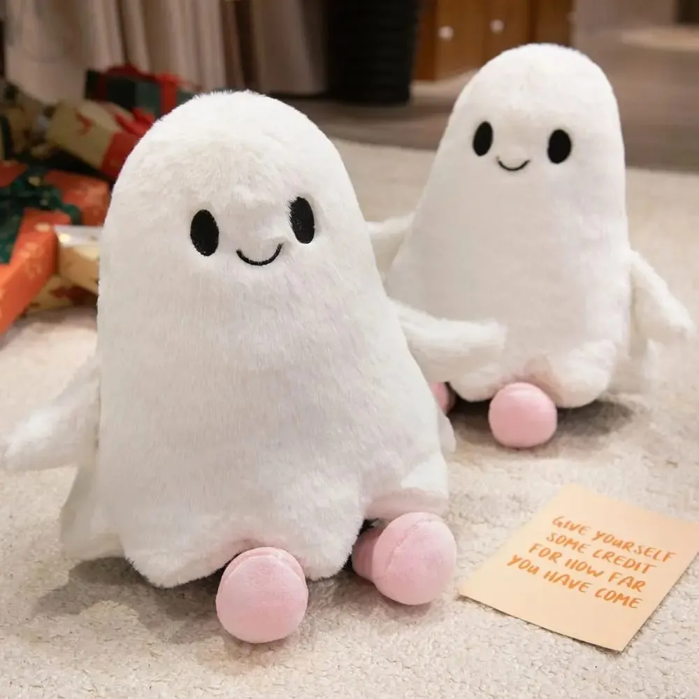 Simulation Little Ghost Plush Doll Fluffy Handmade Cartoon Ghost Doll Toy Comfortable Soft Holloween Ghost Pillow — image 5