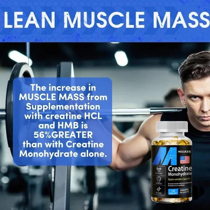 Creatine Monohydrate Supplement Boost Energy Support Muscle Mass Improve Performance for Workout — image 4