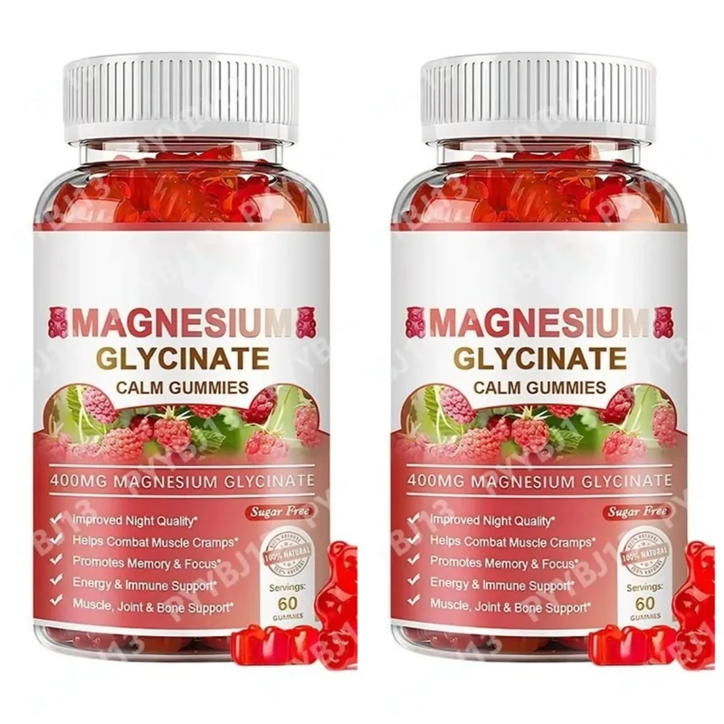 Magnesium Gummies Serving-Magnesium Glycinate and Magnesium Malate Sugar Free Magnesium Potassium Supplement for health Support — image 8
