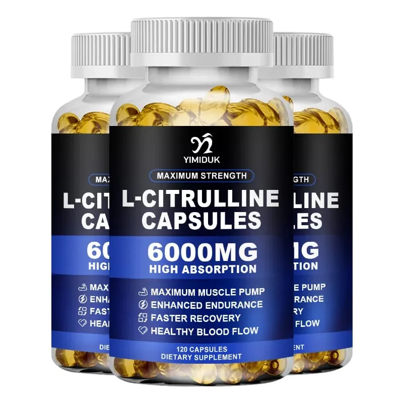 Maximum Strength L-Citrulline Capsules Support Blood Vessels Stamina Muscle Soreness for Bodybuilding & Strength Training — image 10