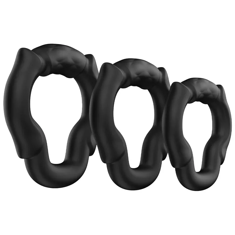 Cock Ring Reusable Silicone Penis Ring Delayed Ejaculation Penis Enlargement Dick Enlarger Semen Semen Lock Ring Sex Toy Men — image 9