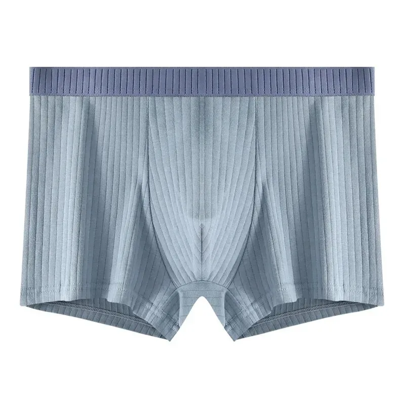 1/4 pçs roupa interior masculina de algodão puro quatro cantos shorts todo algodão antibacteriano virilha adolescente menino roupa interior ângulo plano
