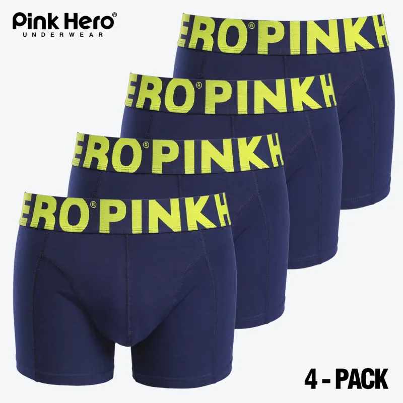 4 ST PINKHERO Modekalsonger för män, Snygg Bekväm Och Mjuk Slip Homme,Bomullsunderkläder Boxershorts,Calzoncillos Hombre