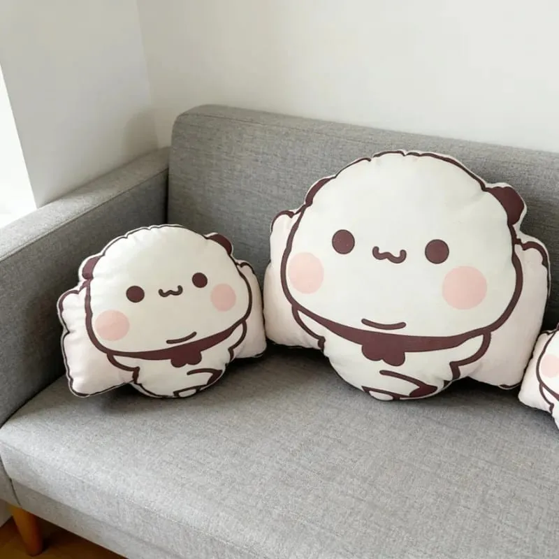 New Cute Bubu Panda Throw Pillows Kawaii Anime Yier Plush Pillows Sleeping Companion Pillow for Friends Home Decor Couple Gift — image 7