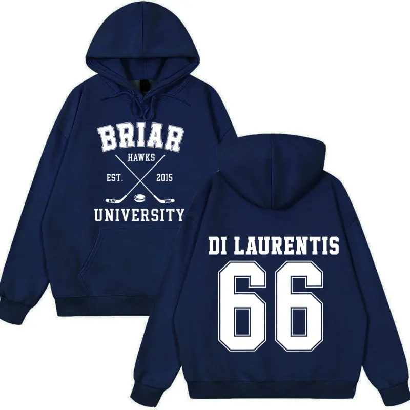 Di Laurentis 66 Off Campus TV Series Briar University Hoodie Men Women Clothing Fashion Winter Vintage Casual Loose Sweatshirt