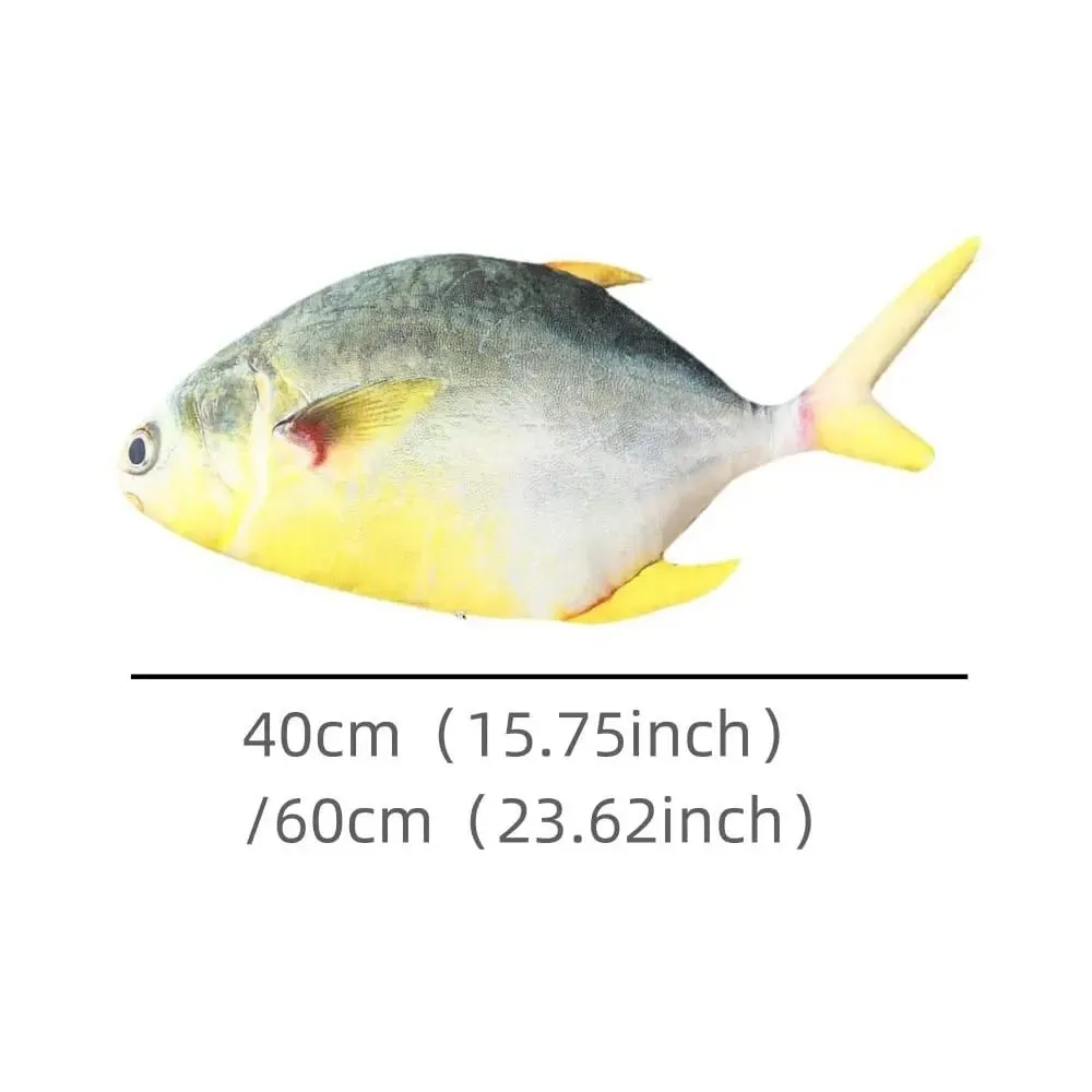 PP Cotton Simulation Sea Fish Stuffed Soft Sea Fish Stuffed Saury Salmon Fish Sleeping Pillow Girls Chrismas Gift — image 7