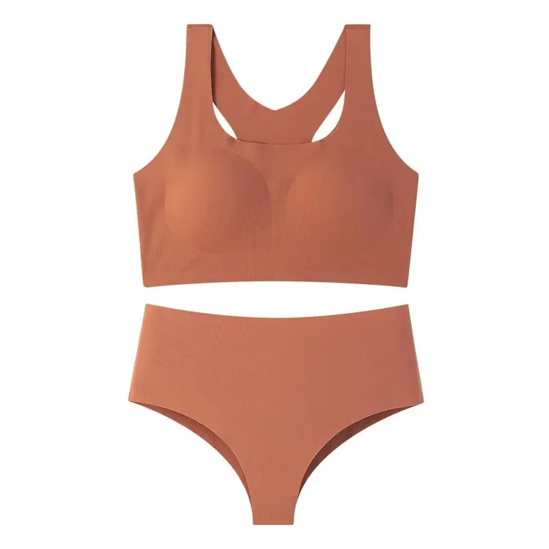 Women's Seamless Bra and Panty Set Racerback Smooth Everyday Lingerie 2026