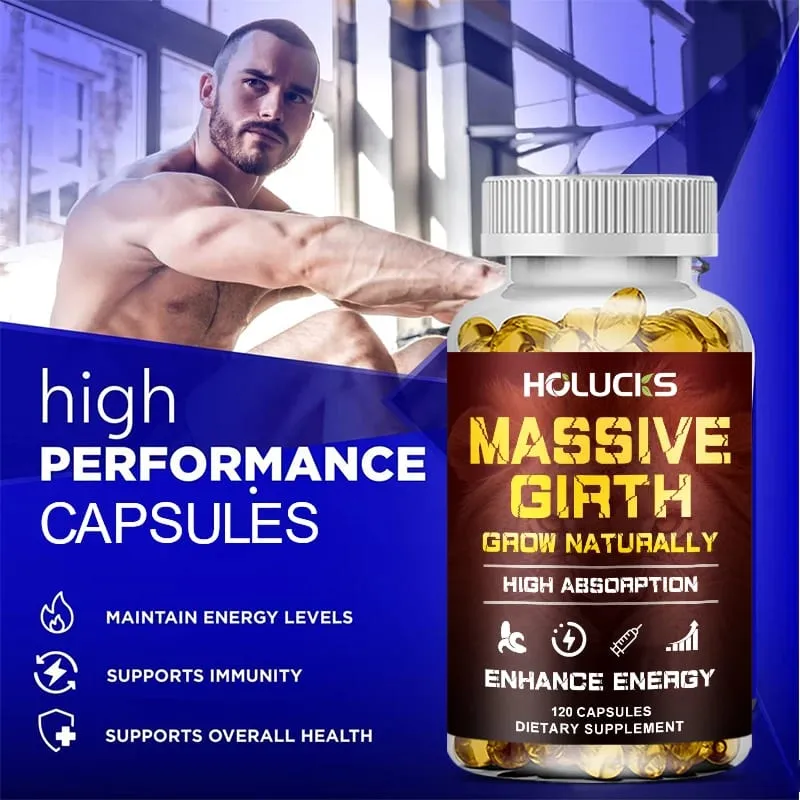 Advanced Men's Health Supplement with Ashwagandha & Maca Root Support Male Vitality Enhanced Stamina Stress Performance