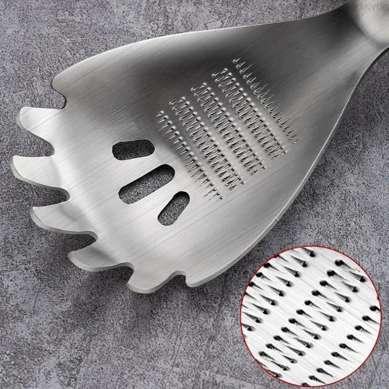 Multifunctional Stainless Steel Ginger Grater Spoon Garlic Ginger Spoons Versatile Kitchen Ginger Masher for Mincing Vegetable — image 3