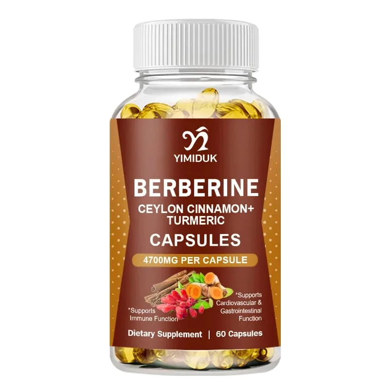 Cápsulas de suplemento de berberina premium apoiam alimentos saudáveis para o sistema imunológico