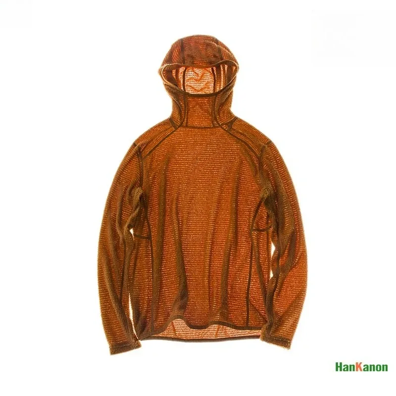 Thermolite® Lightweight Hooded T-Shirt Men's Long Sleeve Thermal Hoodie para sa Hiking Camping at Cycling Anti-Static at Anti-Pilling — image 10