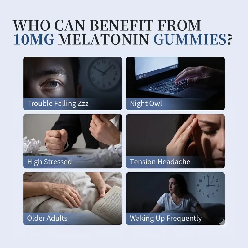 B BEWORTHS Mirtilo Melatonina 10 mg Gomas para dormir Criativo para dormir Pílulas para dormir Melatonina para dormir relaxante para adultos — image 6
