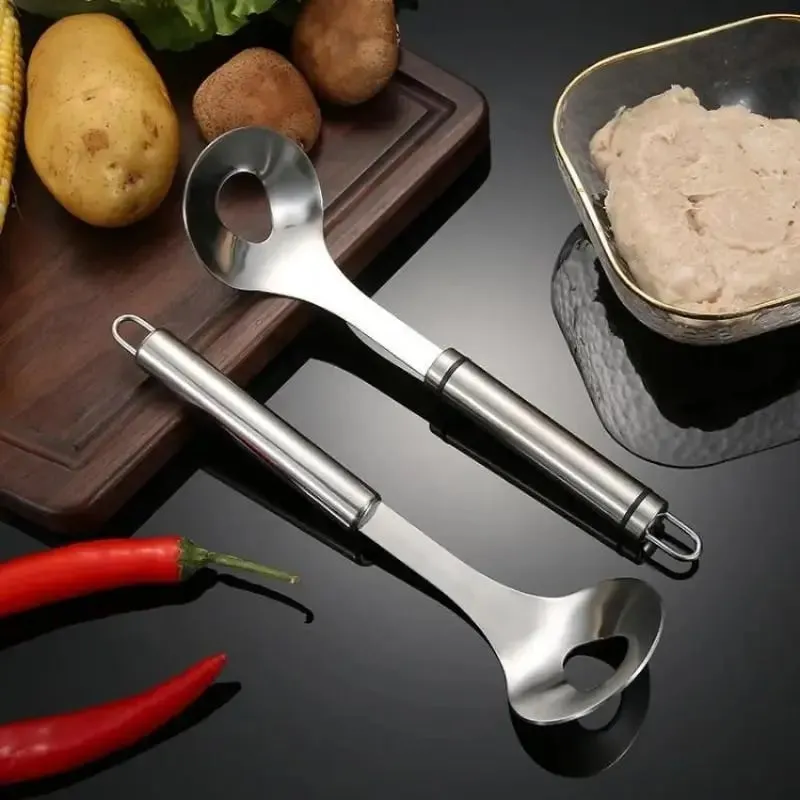 Meatball Maker Spoon Meat Baller with Elliptical Leakage Hole Stainless Steel Meat Ball Mold Kitchen Gadget Meat Tools Non-Stick — image 5