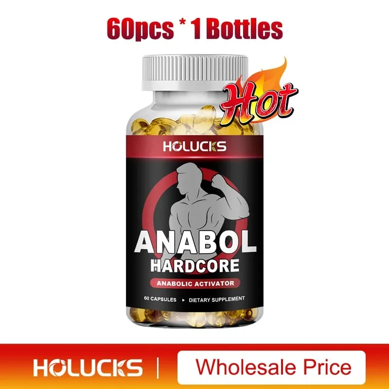 Anabol Hardcore Supplement Muscle Growth for Men To Build Lean Dense High Performance Enhancing Support Overall Health