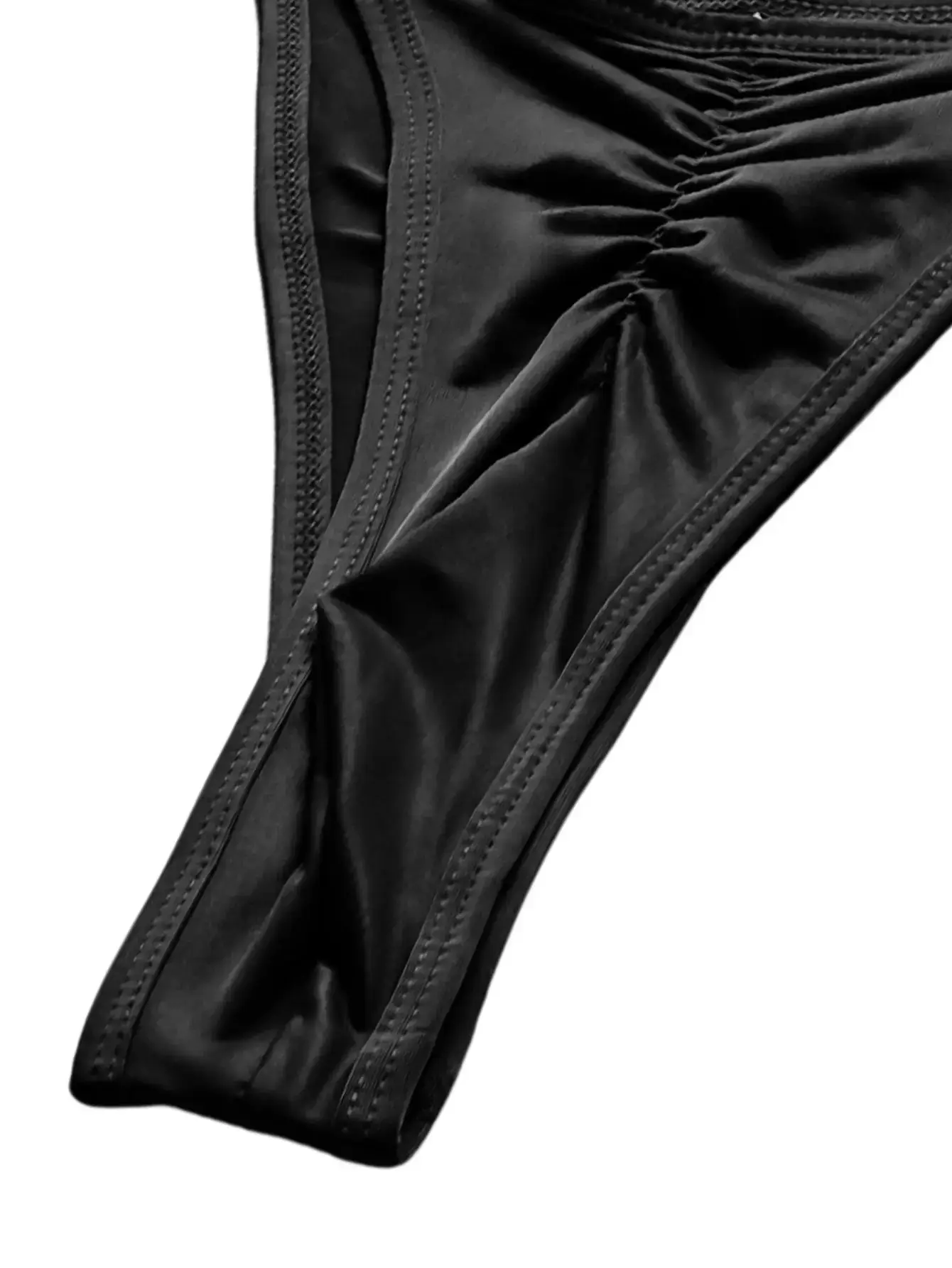Men's Casual Ruched Thong 1 Piece, Ultra-Thin Breathable Cool Soft Everyday Men Underwear High Slit Sexy Cool Men's Underwear — image 10