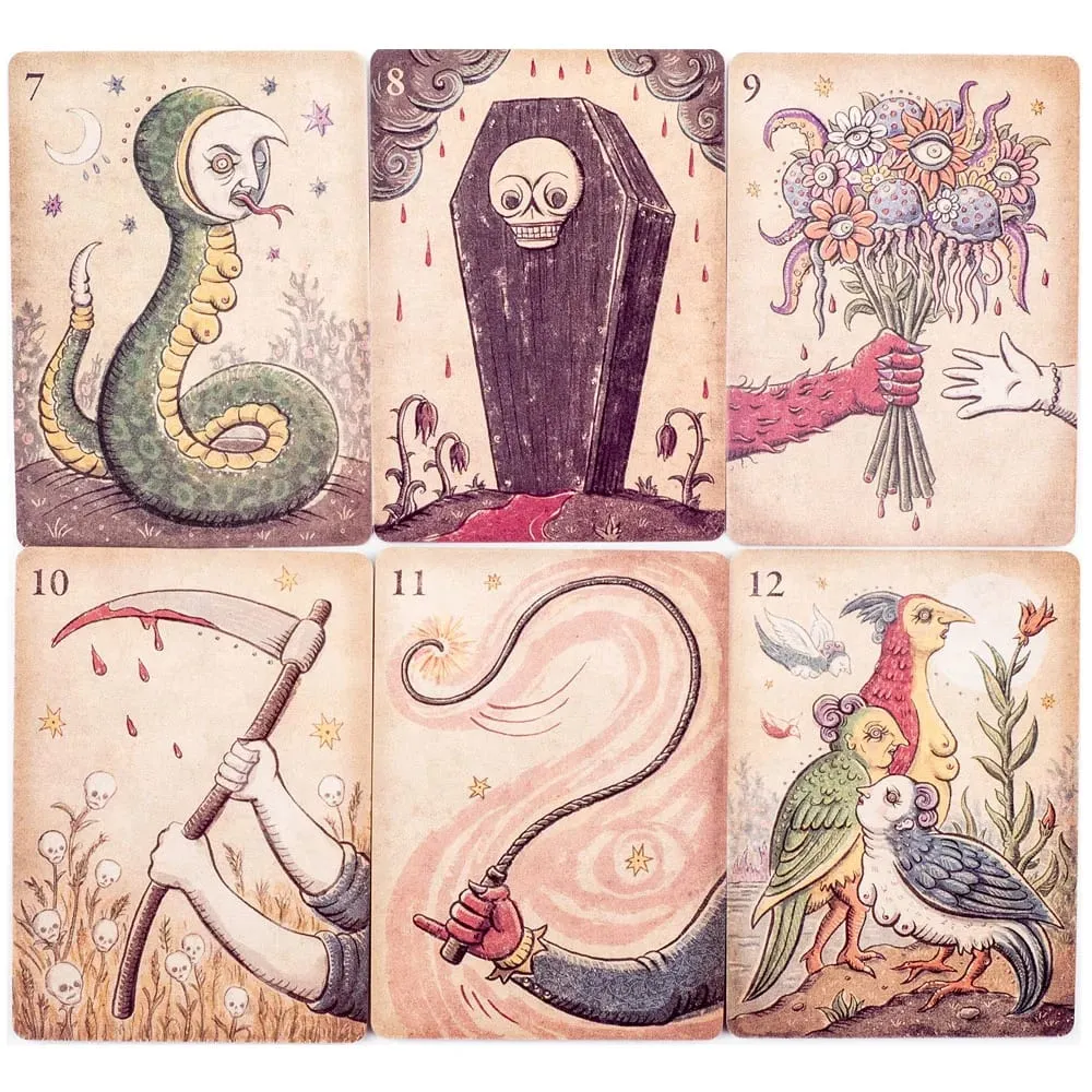 36Pcs Lenormand Della Luna Dek Tarot Kad Meja Permainan Kumpulan Untuk Parti Prapengiktirafan & Divinatio Set Oracle 7.3*10.2sm — image 5