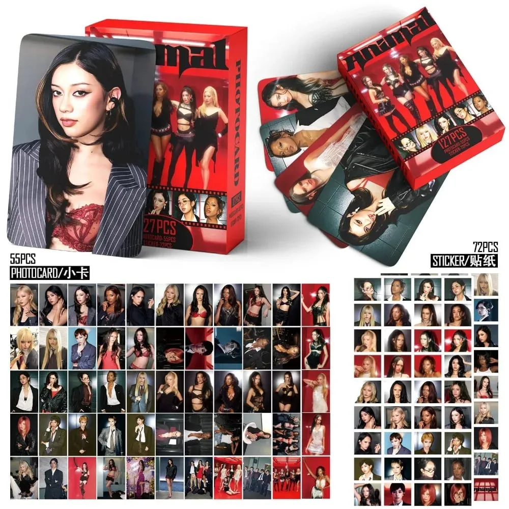 55/127pcs Kpop Idol KATSEYE WILD New Album BEAUTIFULCHAOS Lomo Cards DANIELA HD Printd Photocards Stickers MANON MEGAN Fans Gift