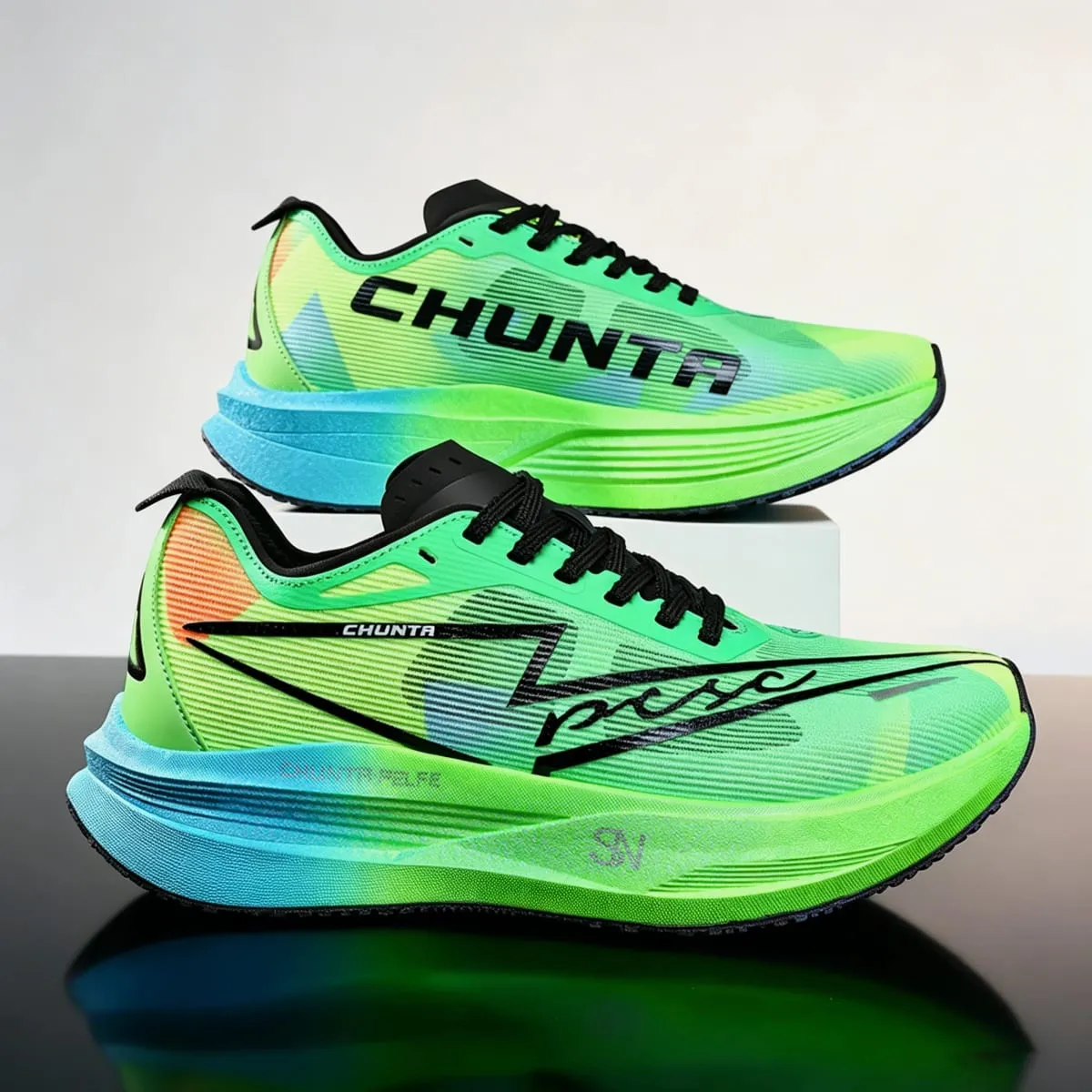 Men's and Women's Running Shoes Anti Slip and Shock-Absorbing Carbon Fiber Board Professional Marathon Chunta Sports Shoes — image 4