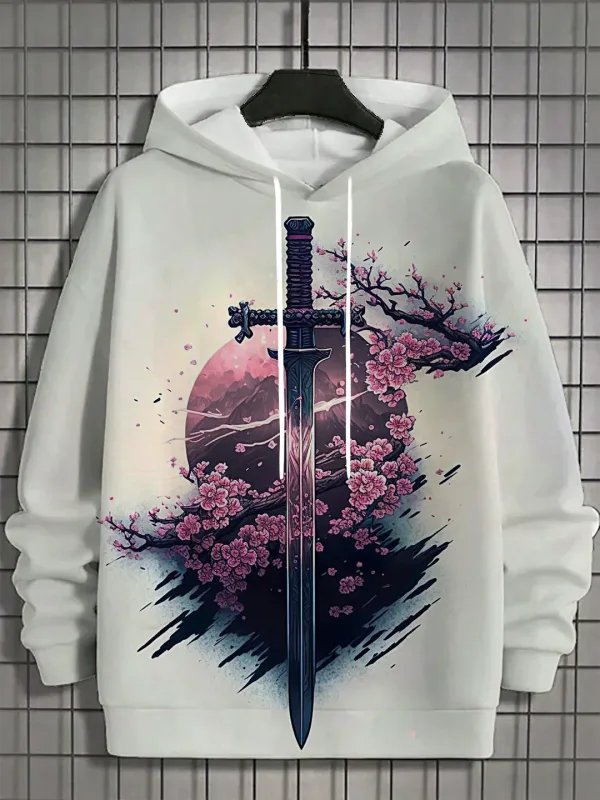 2024 taglagas bagong panlalaking 3D Japanese Samurai print hoodie panlalaki at pambabaeng kaswal na fashion panlalaki hoodie street na pang-itaas na panlalaki — image 14