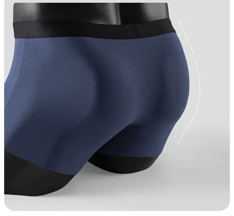 Miiow 3 pçs algodão roupa interior masculina antibacteriana virilha calcinha masculina respirável homem cuecas sólidas confortáveis cuecas boxer — image 7